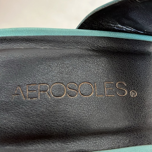 Aerosols teal leather sandal EUC Size 10 - Picture 6 of 8